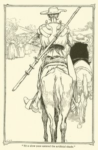 Kuvitus Don Quijotelle (litho) tekijältä William Heath Robinson