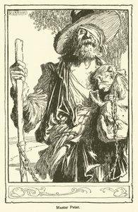 Kuvitus Don Quijotelle (litho) tekijältä William Heath Robinson