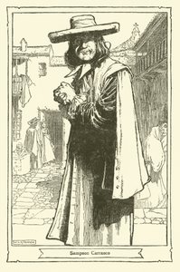 Kuvitus Don Quijotelle (litho) tekijältä William Heath Robinson