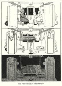 Kuvitus Railway Ribaldrylle, W Heath Robinson (litho) tekijältä William Heath Robinson