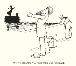 Kuvitus Railway Ribaldrylle, W Heath Robinson (litho) tekijältä William Heath Robinson