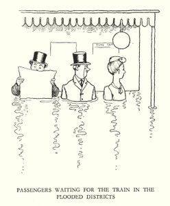 Kuvitus Railway Ribaldrylle, W Heath Robinson (litho) tekijältä William Heath Robinson
