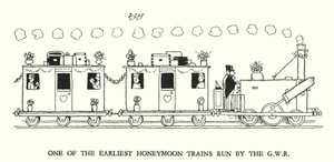 Kuvitus Railway Ribaldrylle, W Heath Robinson (litho) tekijältä William Heath Robinson