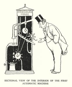 Kuvitus Railway Ribaldrylle, W Heath Robinson (litho) tekijältä William Heath Robinson