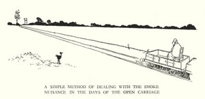 Kuvitus Railway Ribaldrylle, W Heath Robinson (litho) tekijältä William Heath Robinson