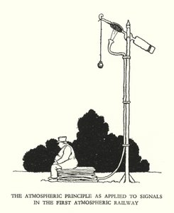 Kuvitus Railway Ribaldrylle, W Heath Robinson (litho) tekijältä William Heath Robinson