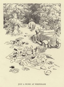 Vain piknik Whipsnadessa tekijältä William Heath Robinson