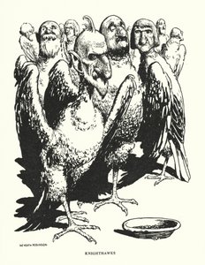 Knighthawks (litho) tekijältä William Heath Robinson