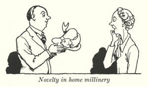 Uutuus kodin vaatteissa (litho) tekijältä William Heath Robinson