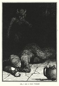 Voi, olen kuollut nainen (litho) tekijältä William Heath Robinson