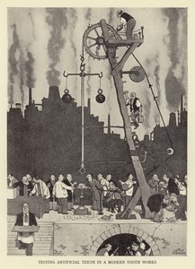 Tekohampaiden testaus nykyaikaisessa hampaassa toimii tekijältä William Heath Robinson