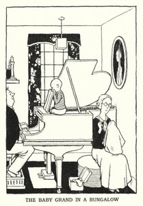 Baby Grand bungalowissa (litho) tekijältä William Heath Robinson