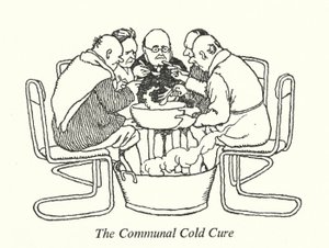 Communal Cold Cure (litho) tekijältä William Heath Robinson