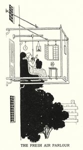 The Fresh Air Parlour (litho) tekijältä William Heath Robinson