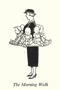 Aamukävely (litho) tekijältä William Heath Robinson