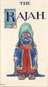 Rajah (akvarelli paperille) tekijältä William Heath Robinson