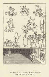 Mies, jolla ei ollut varaa mennä akatemiaan tekijältä William Heath Robinson