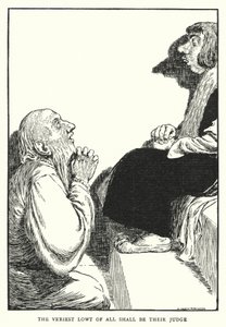 Kaikkein alhaisin on heidän tuomarinsa (litho) tekijältä William Heath Robinson