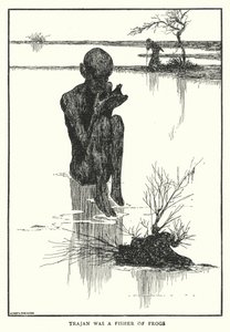 Trajanus oli sammakoiden kalastaja (litho) tekijältä William Heath Robinson
