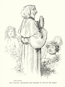 jotka naamioituvat naamioiksi pettääkseen maailman (litho) tekijältä William Heath Robinson
