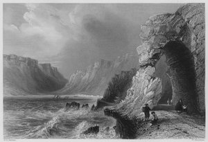 Glenariff, Antrimin kreivikunta (kaiverrus) tekijältä William Henry (after) Bartlett