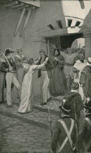 Brittiläisten merivoimien suorittama kristittyjen orjien vapauttaminen Algerissa (litho)