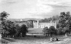 Audley End, Essex, kaiverrus Henry Adlard, 1832 tekijältä William Henry Bartlett