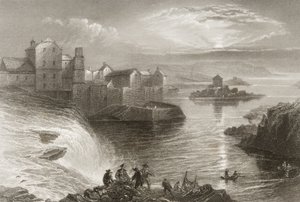 Ballyshannon, Donegalin kreivikunta, George Virtuen "Scenery and Antiquities of Ireland", 1860-luku tekijältä William Henry Bartlett