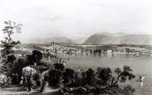Geneve Colignysta, kaiverrus Robert Wallis tekijältä William Henry Bartlett