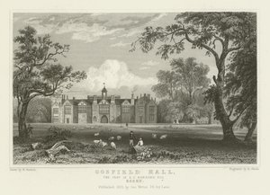 Gosfield Hall, E. G. Barnardin, Esquire, Essex, kotipaikka. tekijältä William Henry Bartlett