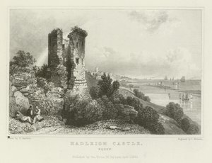 Hadleighin linna Essexissä tekijältä William Henry Bartlett