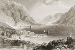 Leenane, Connemara, Galwayn kreivikunta, Irlanti, George Virtuen kirjasta 