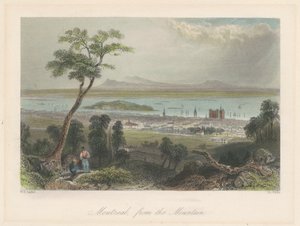 Montreal vuorelta nähtynä tekijältä William Henry Bartlett