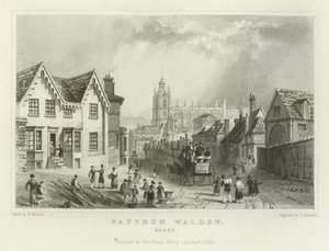 Saffron Walden, Essex tekijältä William Henry Bartlett