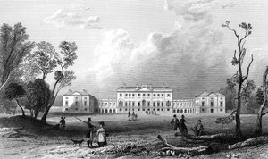 Thorndon Hall, Essex, kaiverrus Henry Adland, 1832 tekijältä William Henry Bartlett