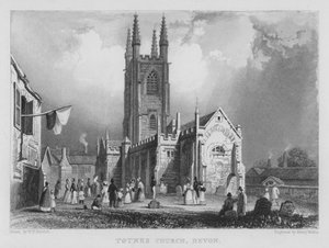 Totnesin kirkko, Devon (kaiverrus)