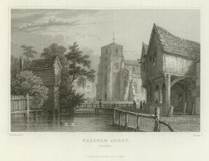 Waltham Abbey, Essex tekijältä William Henry Bartlett
