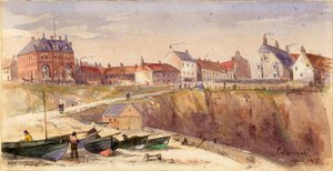 Cullercoats (vartaloväri ja vesiväri paperille)