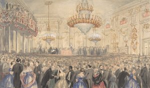 Willisin huoneissa Harriet Beecher Stowen kunniaksi pidetty lakkauttamiskokous, 1853.