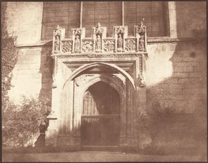 Muinainen ovi Magdalen Collegessa, Oxfordissa tekijältä William Henry Fox Talbot
