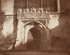 Ancient Door, Magdalen College, Oxford tekijältä William Henry Fox Talbot