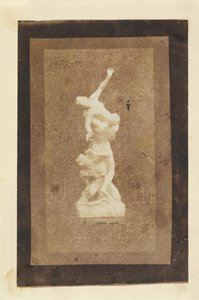 Sabines -raiskauksen patsas (Brewsterin kopio Talbot -printistä) tekijältä William Henry Fox Talbot