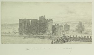 Hardwick Old Hall tekijältä William Henry Hunt