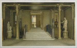 Chatsworth Housen pohjoinen sisääntulo (akvarelli paperille) tekijältä William Henry Hunt