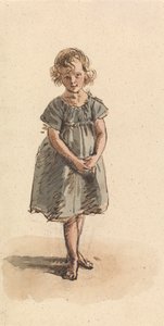 Nuori tyttö seisoo paljain jaloin tekijältä William Henry Hunt