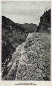 Coloradon kanjonit: Uncompahgre Canon, Ouray ja Silverton Toll Road (m/v kuva) tekijältä William Henry Jackson