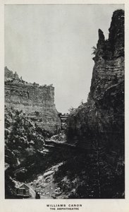 Coloradon kanjonit: Williams Canon, The Amphitheatre (m/w kuva) tekijältä William Henry Jackson