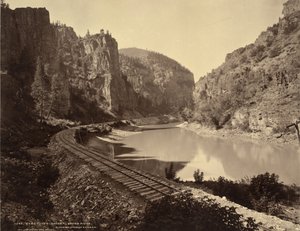 Echo Cliffs, Grand Riverin kanjoni, Glenwood Extension, D. & R. G. R. R. tekijältä William Henry Jackson