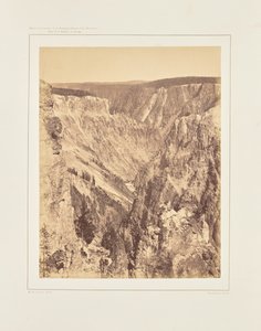Grand Canyon, mailin verran vesiputousten alapuolella tekijältä William Henry Jackson