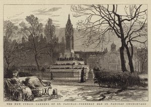 St Pancrasin uusi julkinen puutarha, entinen Old St Pancrasin kirkkopiha tekijältä William Henry James Boot